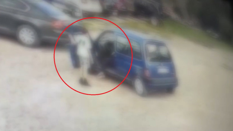 Trei copii din Neamt sunt acuzati ca au furat si distrus 5 masini din curtea unui service auto. Momentul, surprins de camerele video Imagine