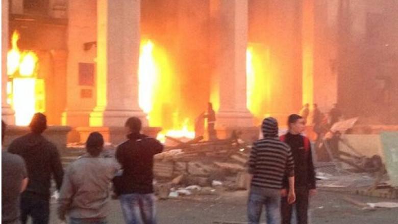 Trei zile de doliu la Odessa. Moscova acuza Kievul de iresponsabilitate criminala Imagine