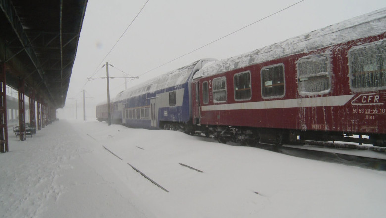 Trenuri blocate in judetul Braila Imagine