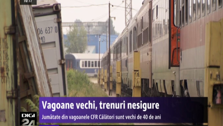 TRENURI NESIGURE. Jumatate din vagoanele CFR Calatori sunt vechi de 40 de ani Imagine