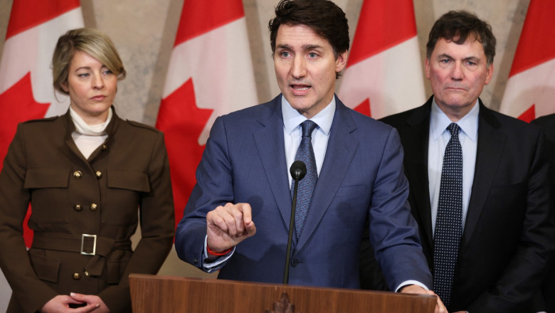Trudeau: „Statele Unite au lansat un razboi comercial”. Canada raspunde cu tarife vamale la marfurile americane Imagine