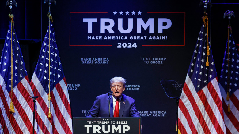 Trump a organizat primul sau miting de campanie dupa acuzatia sa istorica. Promite ca il va „zdrobi” pe Biden in 2024 Imagine