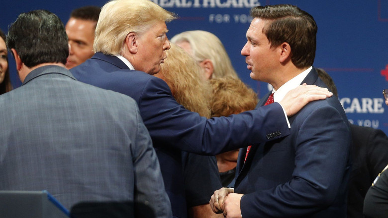 Trump il ameninta deja pe Ron DeSantis, de teama unei eventuale candidaturi: „Stiu mai multe decat oricine despre el” Imagine