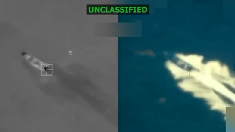 Trump publica un nou clip cu un atac impotriva unei nave care transporta droguri „cu scopul de a otravi populatia americana” Imagine