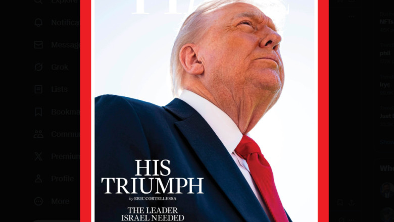 Trump s-a suparat pe revista Time din cauza unei poze cu el: „Ceva care pluteste si care arata ca o coroana, dar extrem de mica” Imagine
