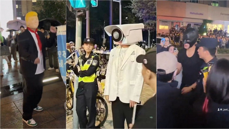 Trump si Batman, trimisi dupa gratii in China? De ce ii aresteaza politia din Shanghai pe petrecaretii care se costumeaza de Halloween Imagine