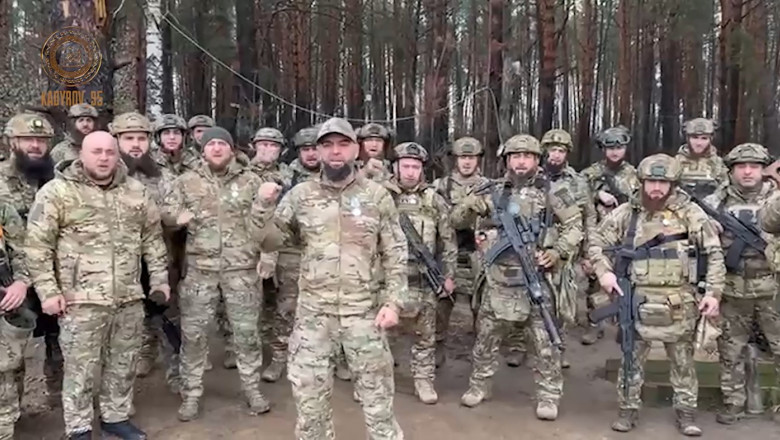 Trupele lui Kadirov, despre care el spunea ca „nu se predau niciodata”, au fost capturate de ucraineni cand incercau sa fuga din Kursk Imagine