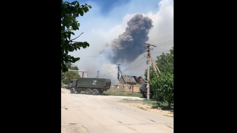 Trupele ruse sunt in defensiva in sudul Ucrainei, dar ataca in est. Kievul confirma ca a atacat un depozit de munitii din Crimeea Imagine