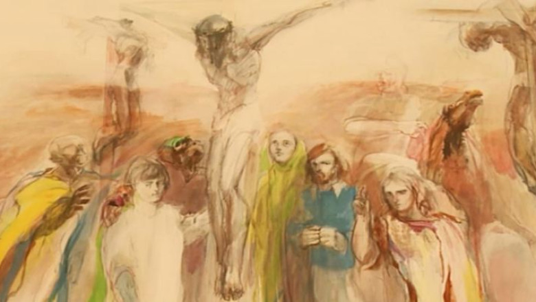 TURIST ACASA. Biserica cu icoane controversate: Lenin sau John Lennon Imagine