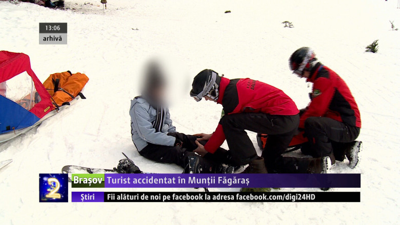 Turist accidentat in Muntii Fagaras Imagine