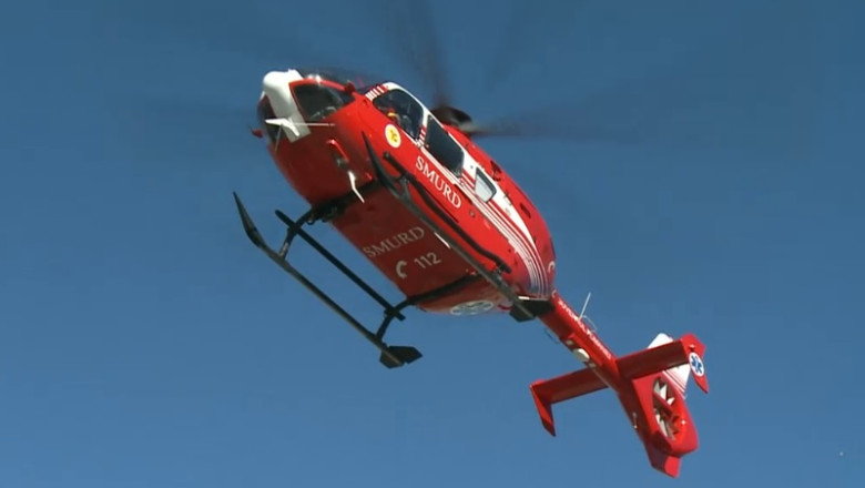 Turist polonez salvat cu elicopterul SMURD din Muntii Fagaras Imagine
