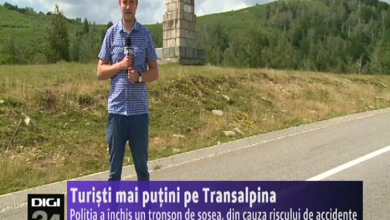 Turisti mai putini pe Transalpina. Politia a inchis un tronson de sosea, din cauza riscului de accidente Imagine