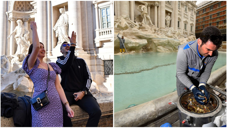 Turistii au aruncat 1,4 milioane de euro in Fontana di Trevi de la Roma in 2022. Unde ajung monedele care indeplinesc dorinte Imagine