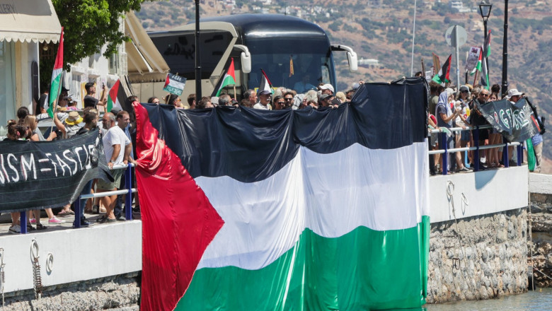 Turistii israelieni, tinta furiei protestatarilor pro-palestinieni in Creta si Rodos. Atena promite masuri Imagine