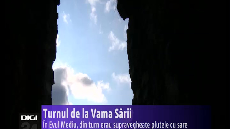 Turnul de la Vama Sarii, locul de unde erau supravegheate plutele cu sare de pe Crisul Repede Imagine