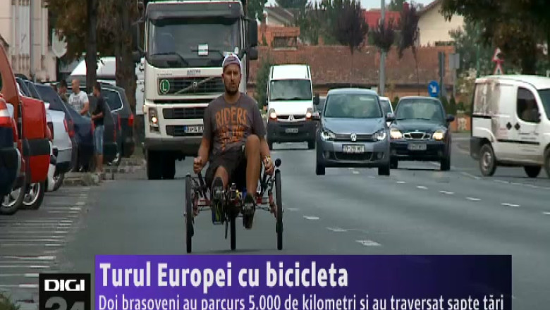 Turul Europei cu bicicleta. Doi brasoveni au parcurs 5.000 de kilometri si au traversat sapte tari Imagine