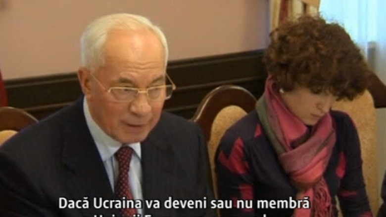 Ucraina a cedat presiunilor Moscovei. Premierul ucrainean: Rusia este cea care a cerut suspendarea acordului de asociere cu UE Imagine