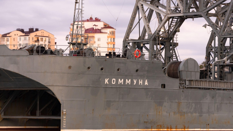 Ucraina a lovit la Sevastopol una din cele mai vechi nave ale marinei militare ruse Imagine