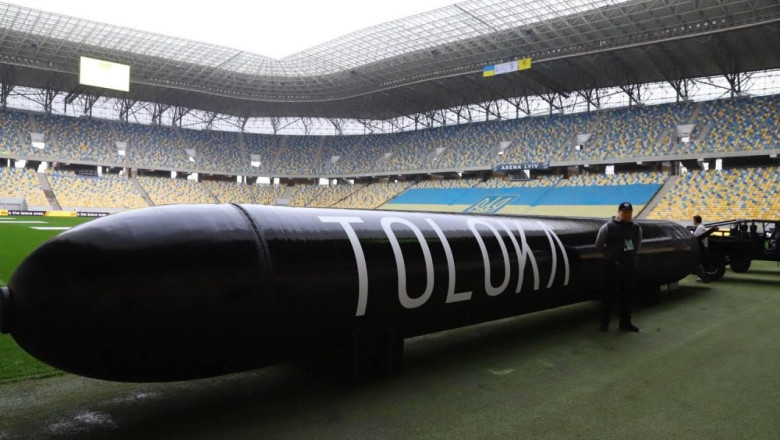 Ucraina a prezentat oficial proiectul TOLOKA: Drona subacvatica uriasa cu raza de actiune de 2.000 km Imagine