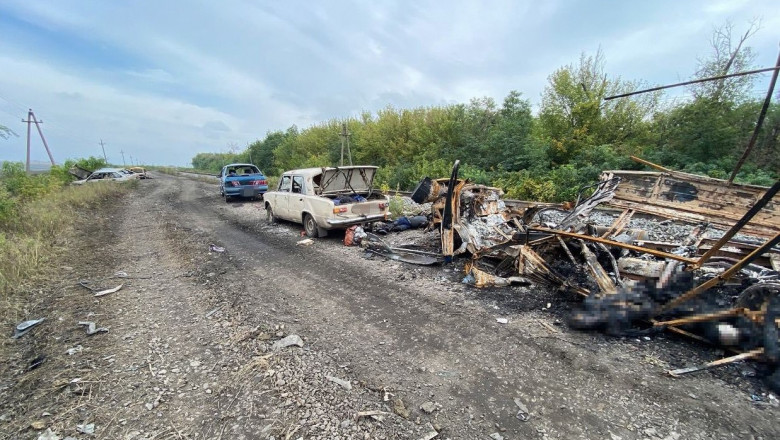 Ucraina acuza un nou masacru al rusilor: Convoi civil atacat in Harkov, cel putin 20 de morti, printre care 10 copii Imagine