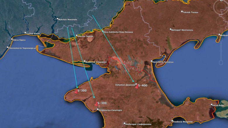 Ucraina anunta ca a lovit trei sisteme rusesti de aparare antiaeriana din Crimeea Imagine