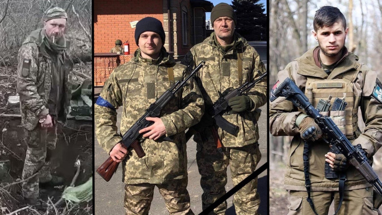 Ucraina isi plange eroii. Soldatul executat in padure, tata si fiu ucisi in aceeasi transee, erou national la 27 de ani mort in lupta Imagine