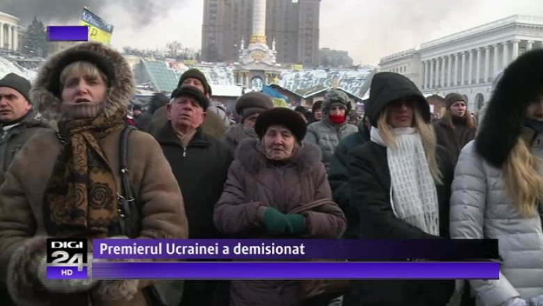 Ucraina: Premierul Mikola Azarov a demisionat. Protestatarii raman insa pe pozitii. Opozitia refuza intrarea la guvernare Imagine