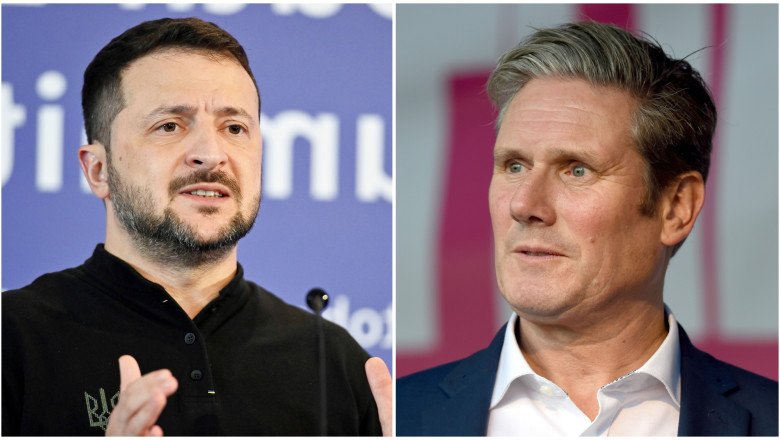 Ucraina se afla pe o „cale ireversibila” catre aderarea la NATO, ii spune premierul britanic lui Zelenski, intr-un apel Imagine