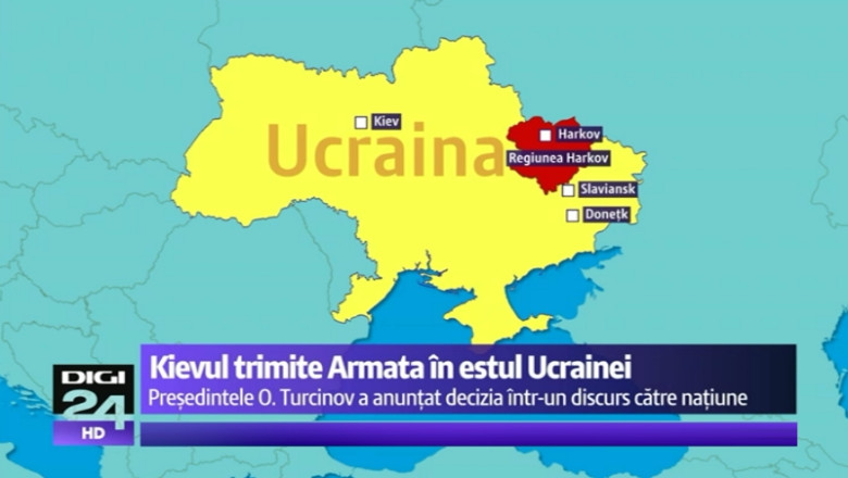 Ucraina: Ultimatumul dat separatistilor din est a expirat. Militantii fideli Moscovei ar fi trebuit sa depuna armele pana la ora 9  Imagine