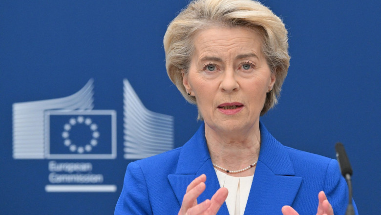 UE, pregatita pentru discutii comerciale rapide cu SUA. Ursula Von der Leyen anunta ca a discutat cu Donald Trump Imagine
