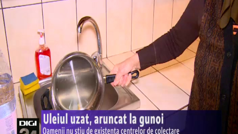 Uleiul uzat, aruncat la gunoi. Oamenii nu stiu de existenta centrelor de colectare Imagine