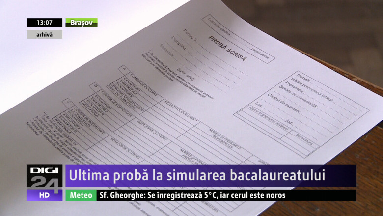 Ultima proba la simularea bacalaureatului Imagine