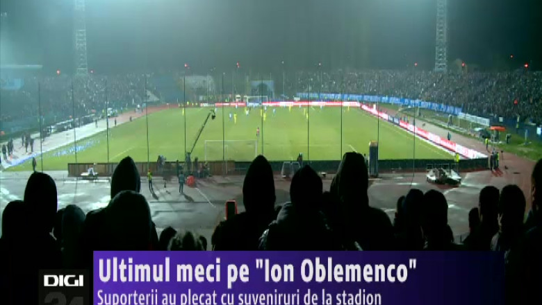 Ultimul meci pe „Ion Oblemenco”. Suporterii au plecat cu suveniruri de la stadion Imagine