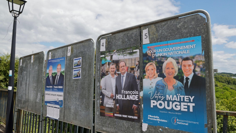Ultimul sondaj dinaintea alegerilor din Franta. Partidul prezidential creste usor, insa extrema-dreapta ramane favorita Imagine