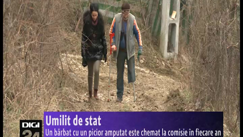 Umilit de stat. Un barbat cu un picior amputat este chemat la comisie in fiecare an Imagine