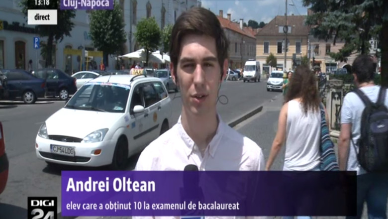 Un absolvent de 10.00, la Digi24: Am oferte de la universitati din Franta si Anglia, nu stiu daca voi pleca Imagine