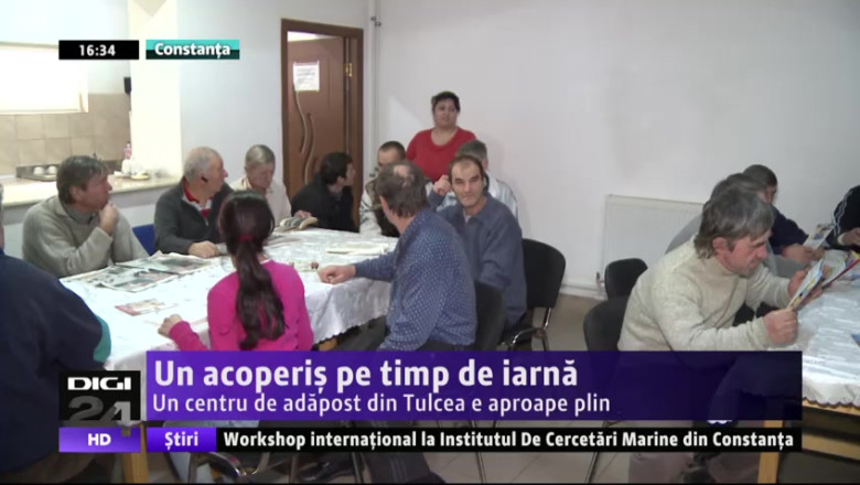 Un acoperis pe timp de iarna. Un centru de adapost din Tulcea e aproape plin Imagine