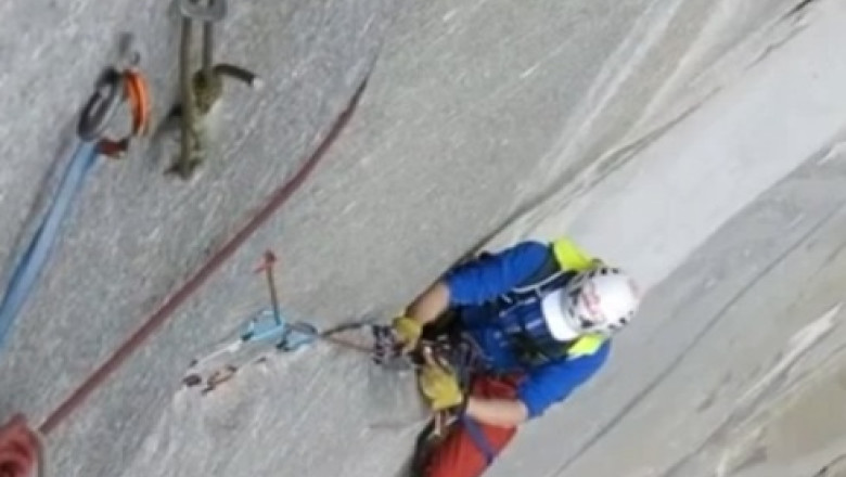 Un alpinist orb a escaladat unul dintre cei mai periculosi versanti din lume Imagine