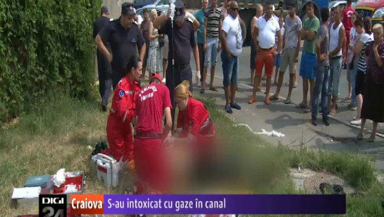 Un angajat al Companiei de Apa Oltenia a murit intoxicat cu gaze, intr-un canal. Un alt barbat se afla in stare grava Imagine