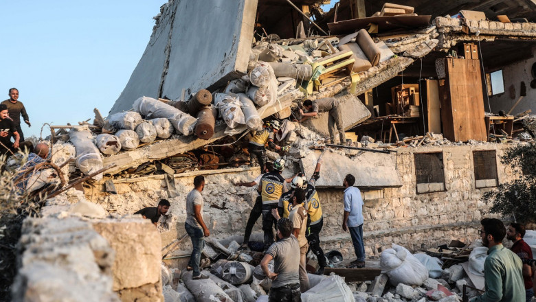 Un atac al Rusiei in nord-vestul Siriei s-a soldat cu zece morti si cel putin 30 de raniti Imagine