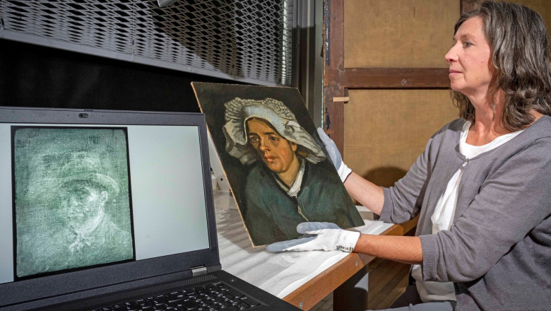 Un autoportret necunoscut al lui Van Gogh a fost descoperit pictat pe spatele unuia dintre tablourile sale Imagine
