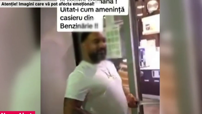 Un barbat a atacat cu o maceta angajatii unei benzinarii din Bucuresti. A transmis totul LIVE pe internet Imagine