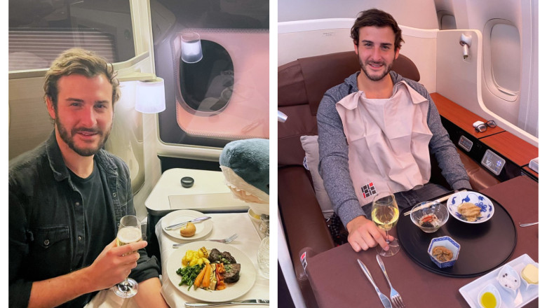 Un barbat a calatorit 6,5 milioane de kilometri, cu 2.000 de zboruri, ca sa testeze mancarea din avioane Imagine