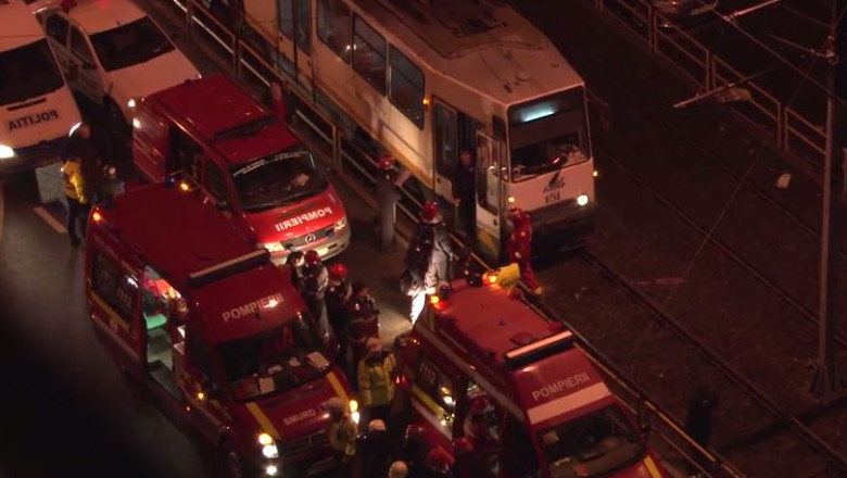 Un barbat a fost calcat de tramvai, pe linia 41 din Capitala Imagine