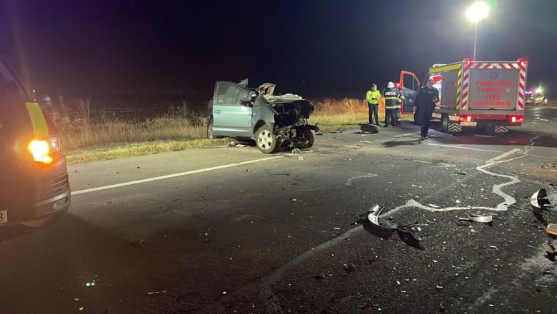Un barbat a murit intr-un accident rutier pe DN 2. Un TIR si o masina s-au ciocnit frontal Imagine