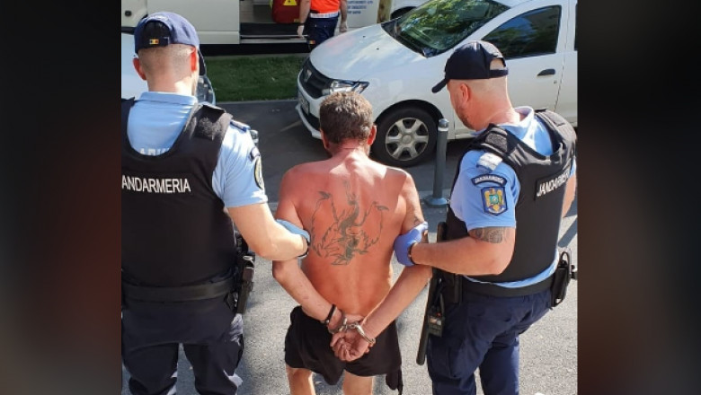 Un barbat care ameninta trecatorii cu o surubelnita in zona ambasadei Frantei din Bucuresti a fost retinut de jandarmi Imagine