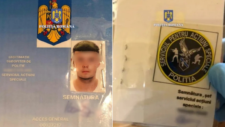 Un barbat din Mures a pretins, timp de un an, ca este politist, cu o legitimatie falsa pe care si-o facuse singur Imagine