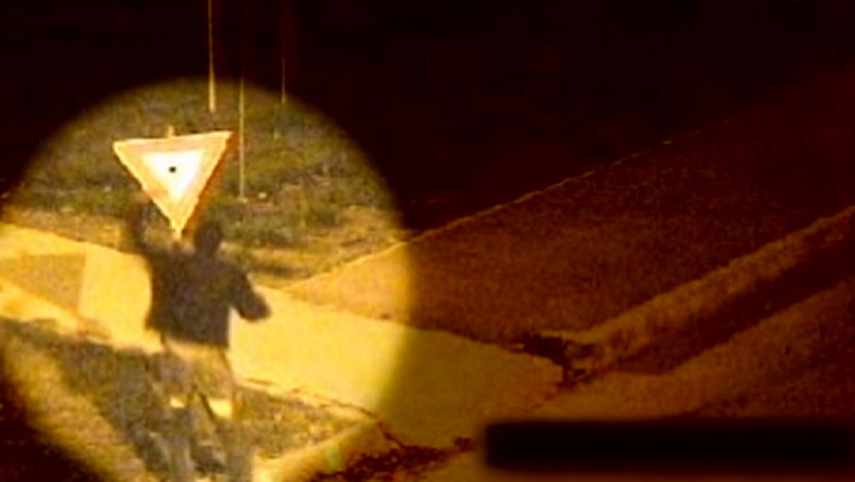 Un barbat din Slatina a batut un indicator rutier Imagine