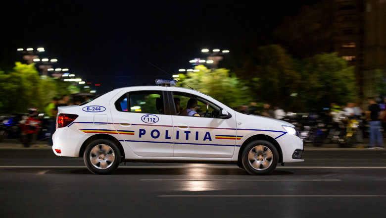 Un barbat din Teleorman a murit dupa ce a incercat sa fuga de politisti si a intrat cu masina intr-un stalp de beton Imagine