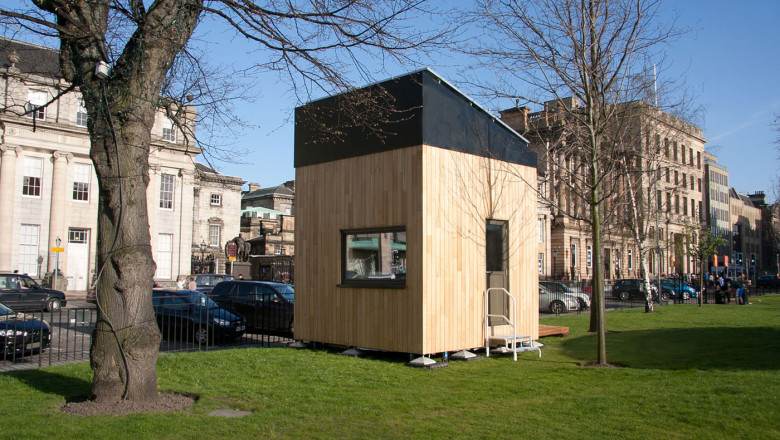 Un britanic a creat o casa care poate fi ridicata in doar patru ore. Pretul porneste de la 10.000 de lire sterline Imagine